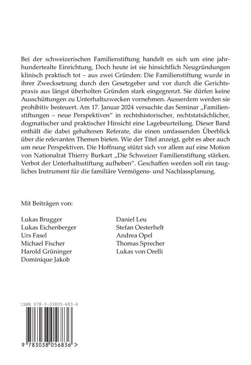 Produktbild: Familienstiftungen &ndash; neue Perspektiven
