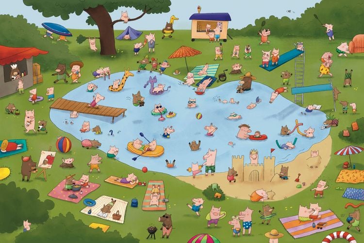 Produktbild: Viele freche Ferkel - Ein Pappbilderbuch voller niedlicher Haus- und Wildschweinchen