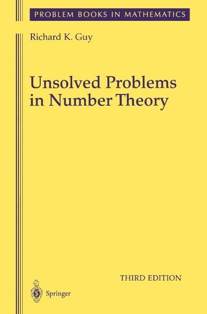 Produktbild: Unsolved Problems in Number Theory