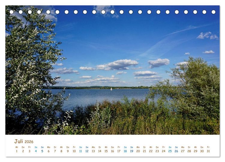 Produktbild: Brombachsee und Umgebung (Tischkalender 2026 DIN A5 quer), CALVENDO Monatskalender