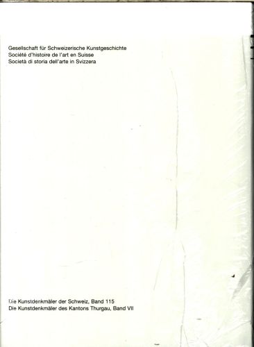 Produktbild: Die Kunstdenkm&auml;ler des Kantons Thurgau, Band VII