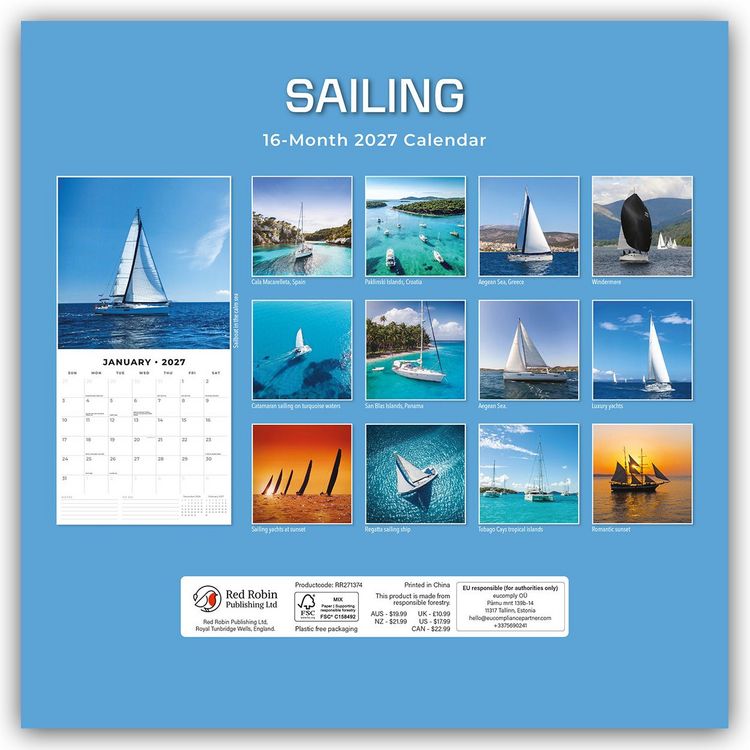 Produktbild: Sailing &ndash; Segeln 2027 &ndash; 16-Monatskalender