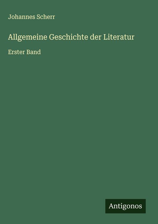 Produktbild: Allgemeine Geschichte der Literatur