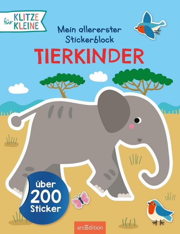 Produktbild: Mein allererster Stickerblock &ndash; Tierkinder