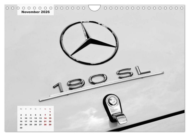 Produktbild: Mercedes Edel & Fein (Wandkalender 2026 DIN A4 quer), CALVENDO Monatskalender