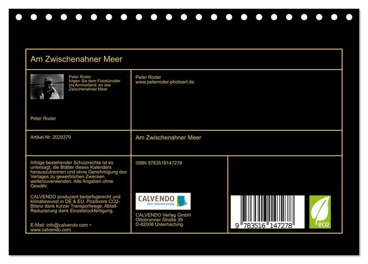 Produktbild: Am Zwischenahner Meer (Tischkalender 2026 DIN A5 quer), CALVENDO Monatskalender