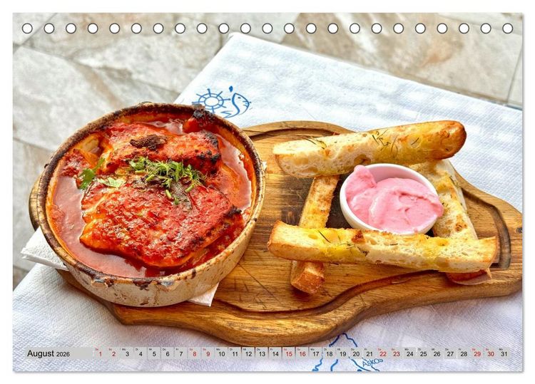 Produktbild: Griechisch Lecker (Tischkalender 2026 DIN A5 quer), CALVENDO Monatskalender