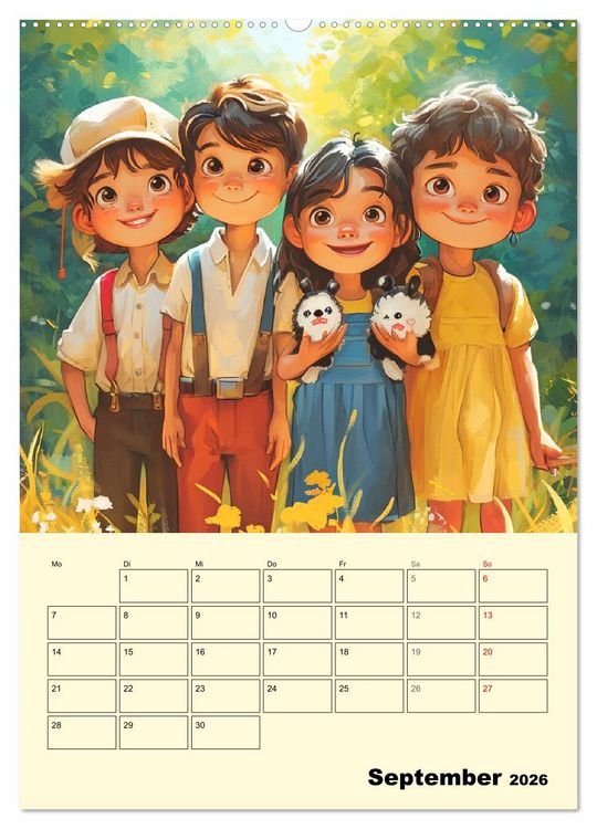 Produktbild: Coole Manga Kids. Lustige Abenteuer im Pixelreich (hochwertiger Premium Wandkalender 2026 DIN A2 hoch), Kunstdruck in Hochglanz
