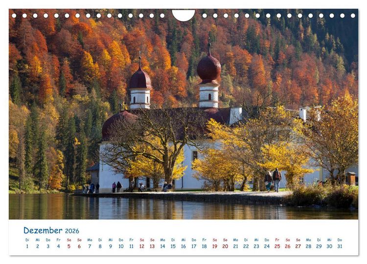 Produktbild: Der K&ouml;nigssee Perle unter dem Watzmann (Wandkalender 2026 DIN A4 quer), CALVENDO Monatskalender