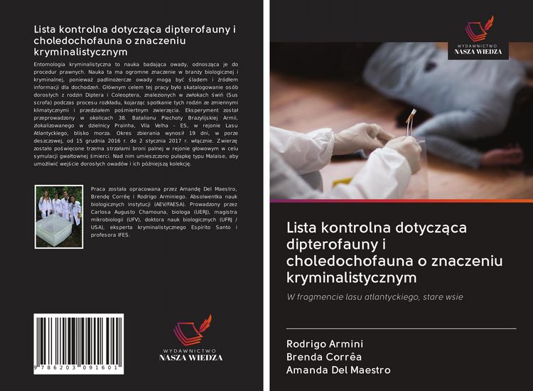 Produktbild: Lista kontrolna dotycz&iquest;ca dipterofauny i choledochofauna o znaczeniu kryminalistycznym