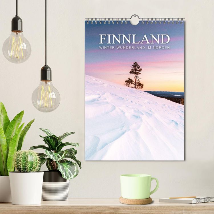 Produktbild: Finnland - Winter Wunderland (Wandkalender 2026 DIN A4 hoch), CALVENDO Monatskalender