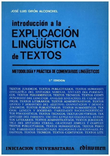 Produktbild: Introducci&oacute;n a la explicaci&oacute;n ling&uuml;&iacute;stica de textos