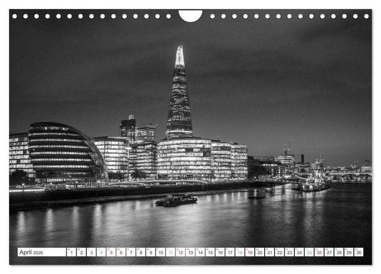 Produktbild: London Stadt an der Themse (Wandkalender 2026 DIN A4 quer), CALVENDO Monatskalender