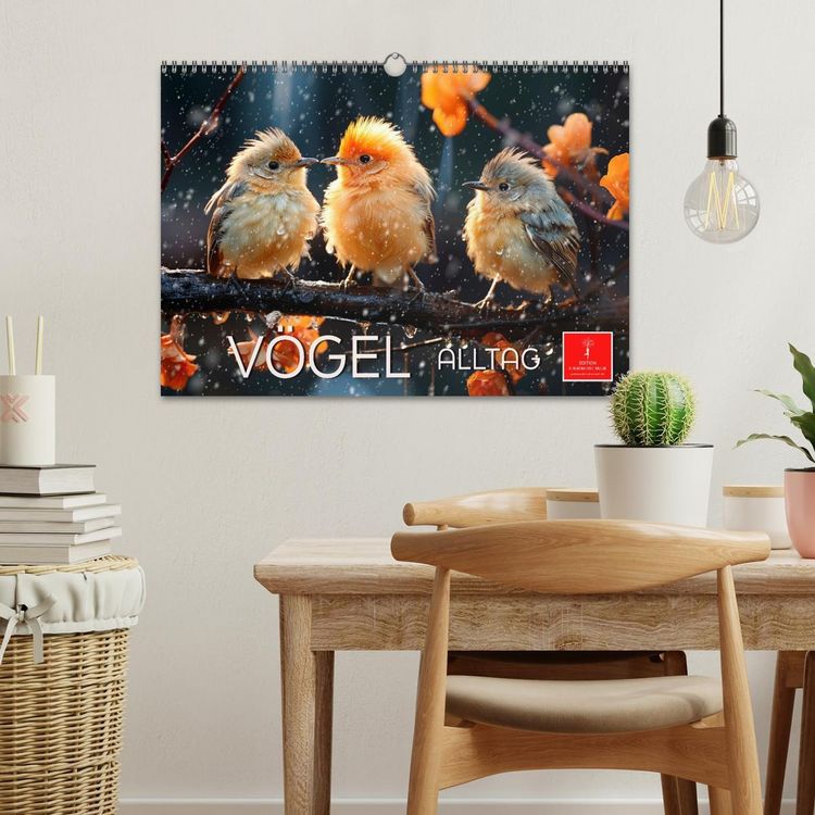 Produktbild: V&ouml;gel Alltag (Wandkalender 2026 DIN A3 quer), CALVENDO Monatskalender