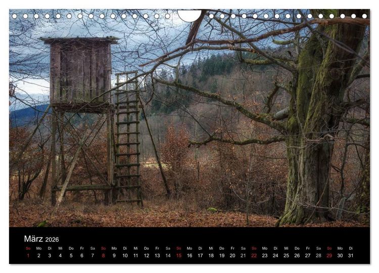 Produktbild: Kanzelkalender 2026 (Wandkalender 2026 DIN A4 quer), CALVENDO Monatskalender