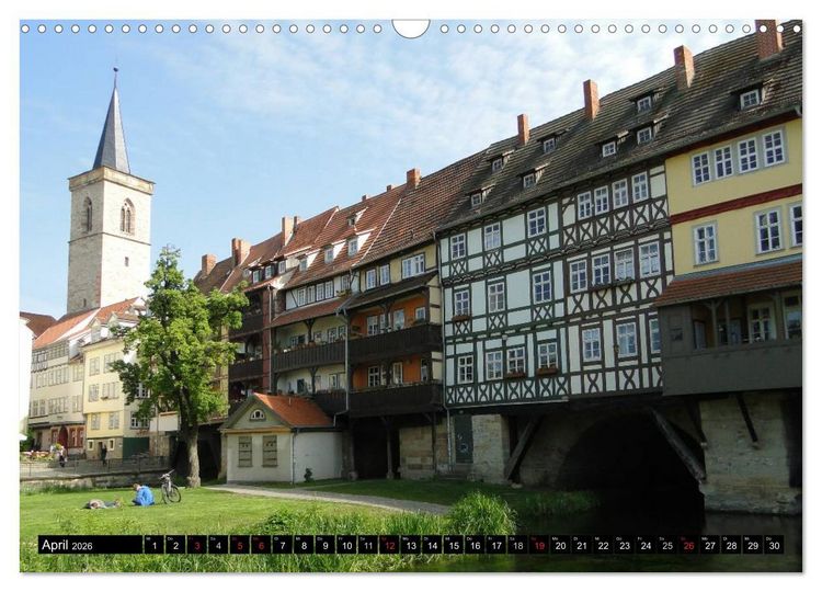 Produktbild: Willkommen in ERFURT (Wandkalender 2026 DIN A3 quer), CALVENDO Monatskalender