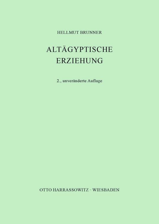Produktbild: Alt&auml;gyptische Erziehung