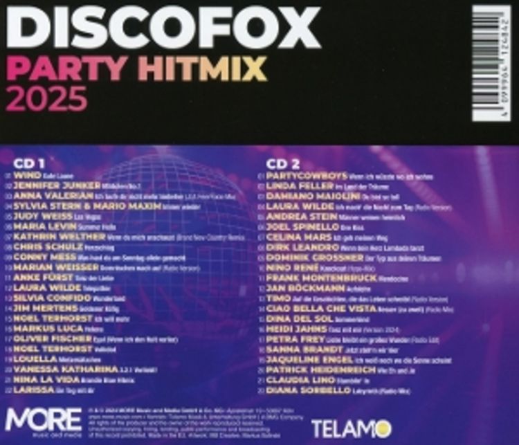 Produktbild: Discofox Party Hitmix 2025