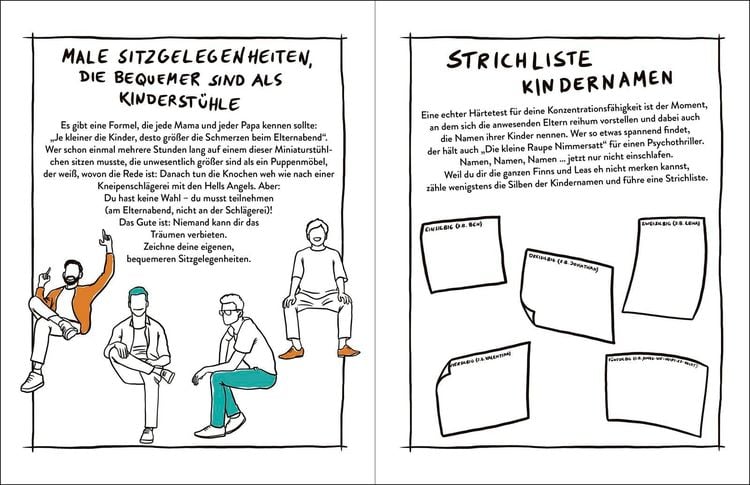 Das Kritzelbuch für den Elternabend