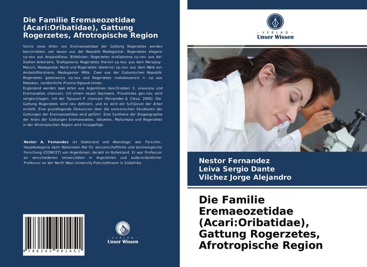 Produktbild: Die Familie Eremaeozetidae (Acari:Oribatidae), Gattung Rogerzetes, Afrotropische Region