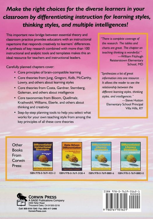 Produktbild: Differentiating Instruction With Style