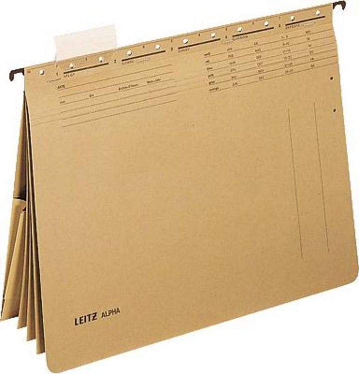 Produktbild: Leitz H&auml;ngehefter Alpha DIN A4 Naturbraun 19830000 1St.
