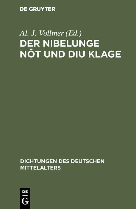 Produktbild: Der Nibelunge n&ocirc;t und diu klage