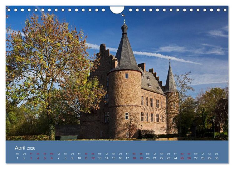 Produktbild: ERFTSTADT - Burgen und B&uuml;rgerh&auml;user (Wandkalender 2026 DIN A4 quer), CALVENDO Monatskalender