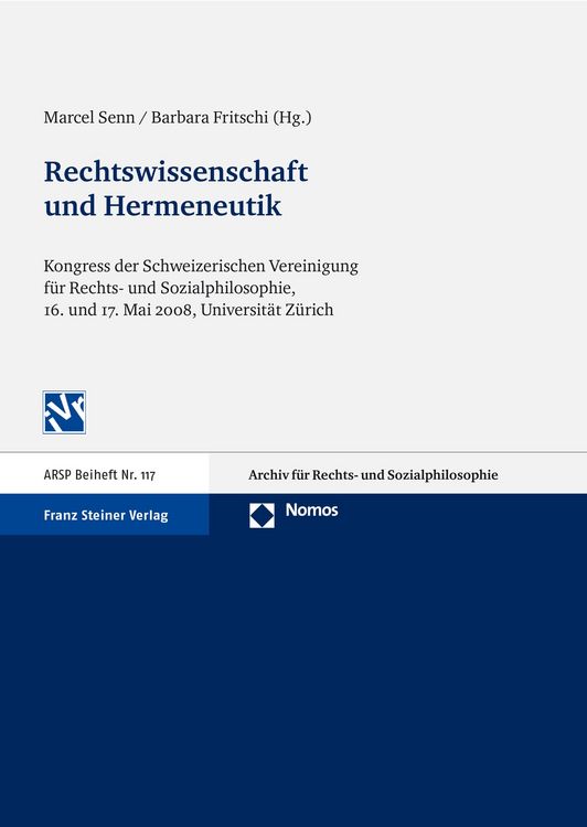 Produktbild: Rechtswissenschaft und Hermeneutik