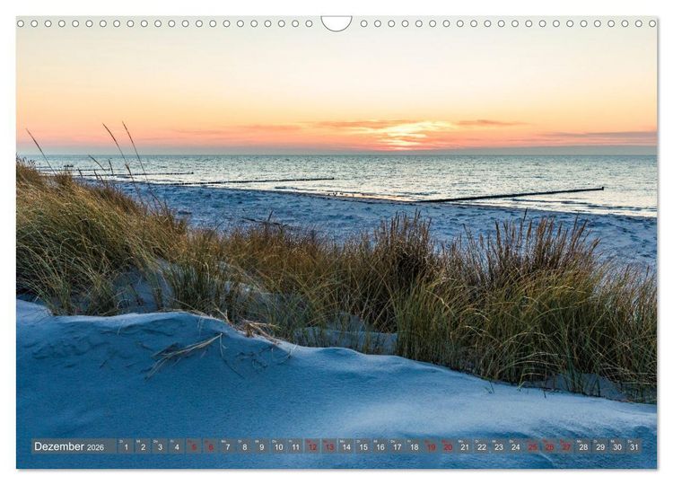 Produktbild: OSTSEEK&Uuml;STE Sehnsuchtsorte in Mecklenburg-Vorpommern (Wandkalender 2026 DIN A3 quer), CALVENDO Monatskalender