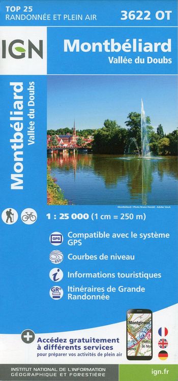 Produktbild: Montb&eacute;liard - Vall&eacute;e du Doubs 1:25 000