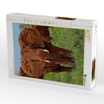 Produktbild: CALVENDO Puzzle Elefant....auf Safari | 1000 Teile Lege-Gr&ouml;&szlig;e 64x48cm Foto-Puzzle f&uuml;r gl&uuml;ckliche Stunden