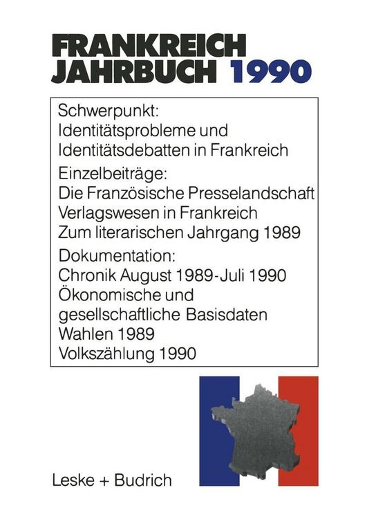 Produktbild: Frankreich-Jahrbuch 1990