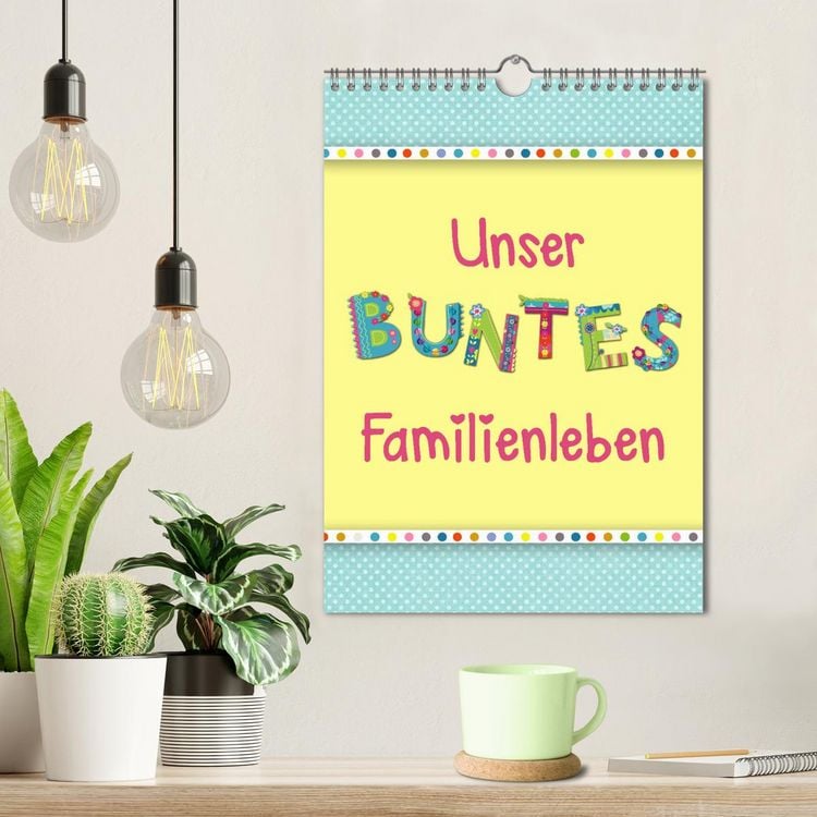 Produktbild: Unser buntes Familienleben (Wandkalender 2026 DIN A4 hoch), CALVENDO Monatskalender