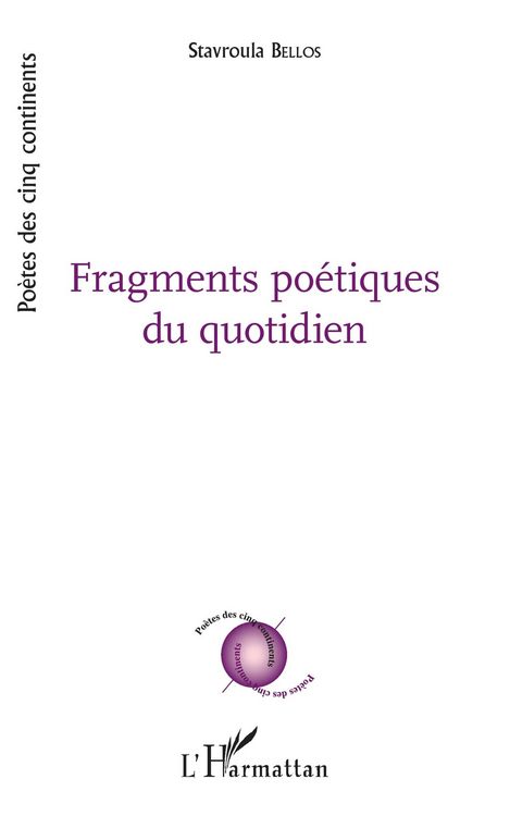 Produktbild: Fragments poetiques du quotidien