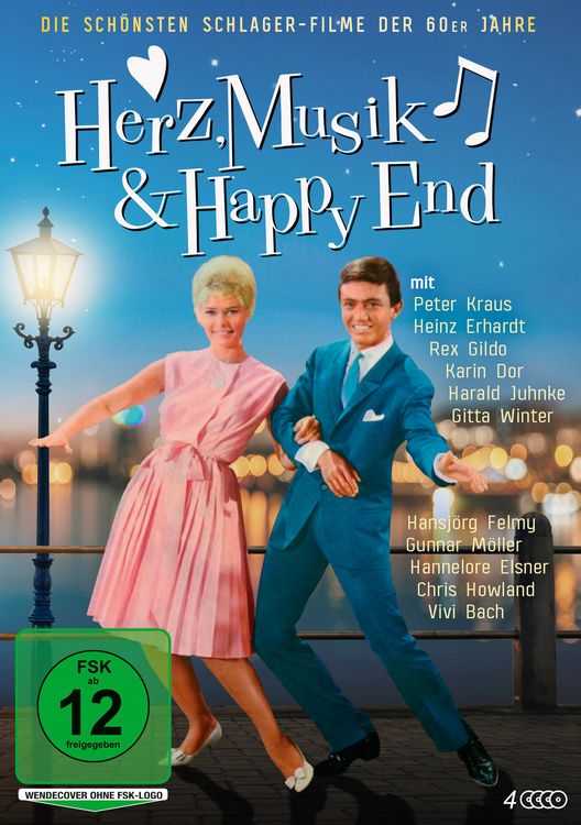 Produktbild: Herz, Musik & Happy End - Die sch&ouml;nsten Schlager-Filme der 60er Jahre [4 DVDs]