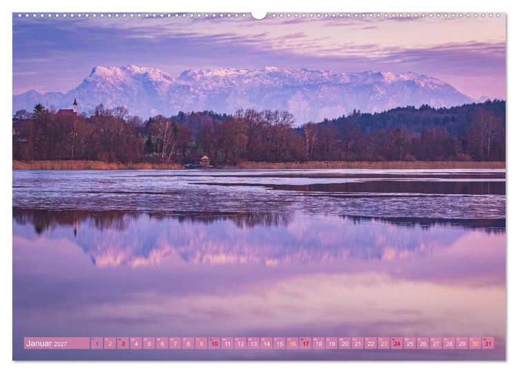 Produktbild: Alpenseen - Berge im Spiegel (hochwertiger Premium Wandkalender 2027 DIN A2 quer), Kunstdruck in Hochglanz