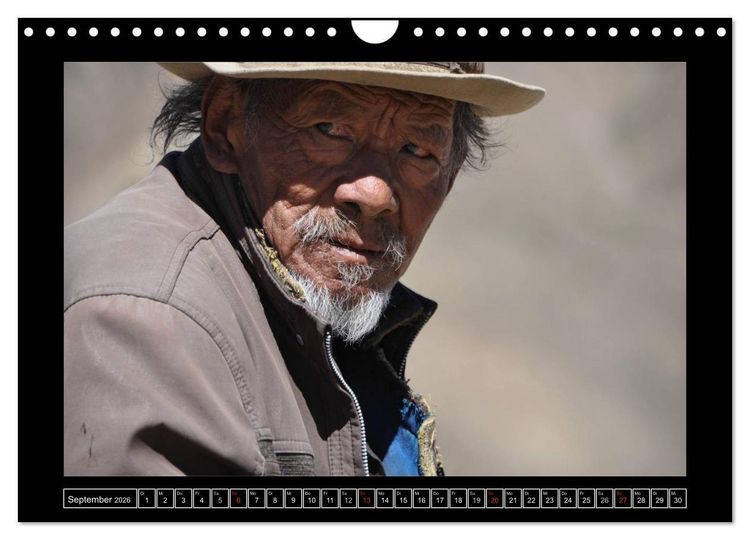 Produktbild: Gesichter Tibets (Wandkalender 2026 DIN A4 quer), CALVENDO Monatskalender