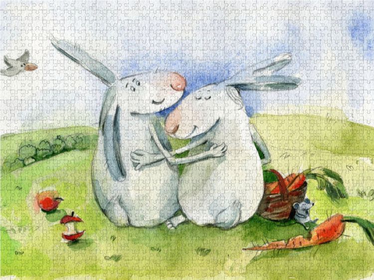Produktbild: CALVENDO Puzzle Ich hab Dich lieb (wahre Freundschaft, wahre Liebe) | 1000 Teile Lege-Gr&ouml;&szlig;e 64x48cm Foto-Puzzle f&uuml;r gl&uuml;ckliche Stunden