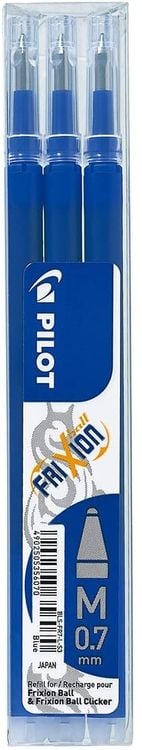 PILOT Mine FriXion Ball blau, 3er Set