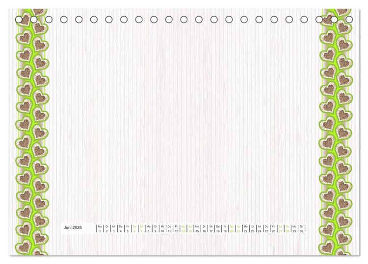 Produktbild: Bastelkalender Nostalgie-Rahmen 2026 (Tischkalender 2026 DIN A5 quer), CALVENDO Monatskalender