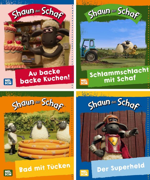Produktbild: Nelson Mini-B&uuml;cher: 4er Shaun das Schaf 1-4