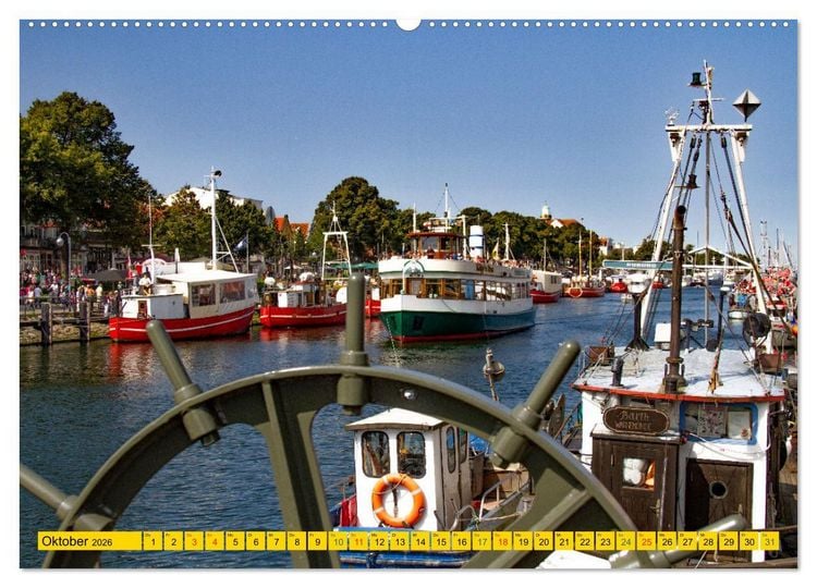 Produktbild: Seebad Warnem&uuml;nde - Sehnsuchtsort an der Ostsee (hochwertiger Premium Wandkalender 2026 DIN A2 quer), Kunstdruck in Hochglanz