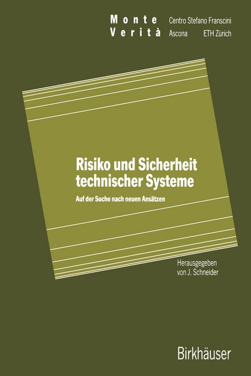 Produktbild: Risiko und Sicherheit technischer Systeme
