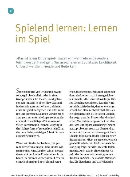 Produktbild: Kinder im Autismus-Spektrum durch Spielen f&ouml;rdern