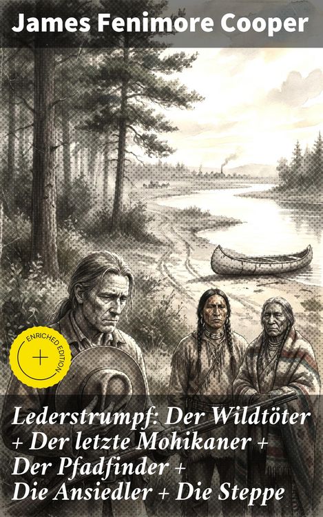 Produktbild: Lederstrumpf: Der Wildt&ouml;ter + Der letzte Mohikaner + Der Pfadfinder + Die Ansiedler + Die Steppe