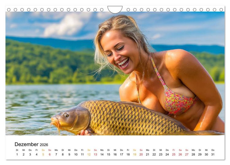 Produktbild: Hei&szlig; auf Karpfen (Wandkalender 2026 DIN A4 quer), CALVENDO Monatskalender