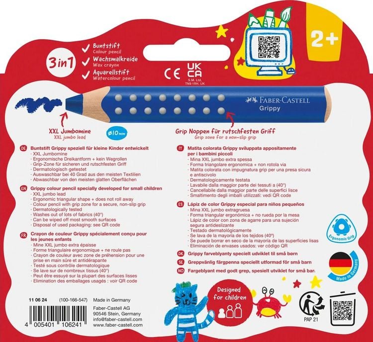 Produktbild: Faber-Castell Buntstifte Grippy 10er Set