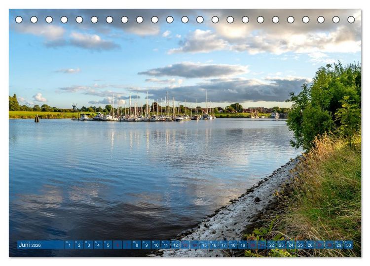 Produktbild: Greetsiel, die ostfriesische Perle und seine Umgebung (Tischkalender 2026 DIN A5 quer), CALVENDO Monatskalender