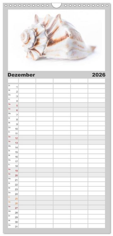 Produktbild: Familienplaner 2026 - my.LIFESTYLE - Leben in Wei&szlig; mit 5 Spalten (Wandkalender, 21 x 45 cm) CALVENDO